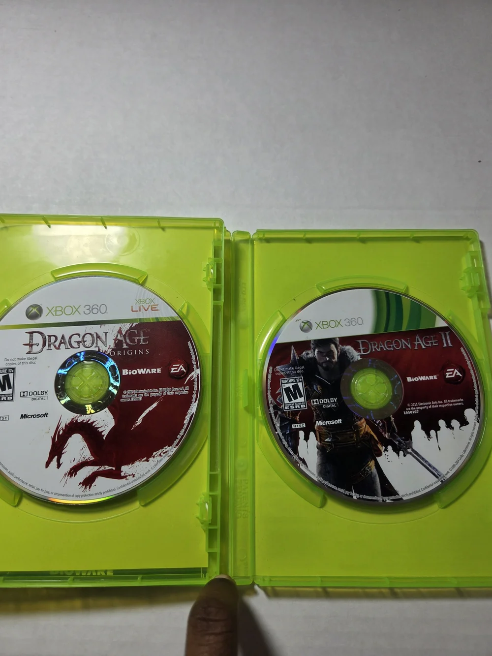 EA Dragon Age Origins + Dragon Age II Xbox 360 M RPG Fantasy